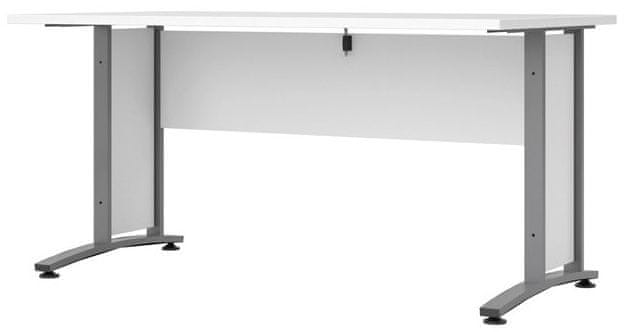 eoshop Písací stôl Office 402/437 biela/silver grey